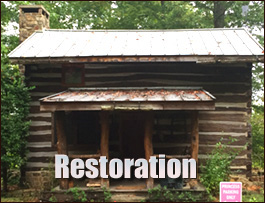 Historic Log Cabin Restoration  Harrisburg, North Carolina
